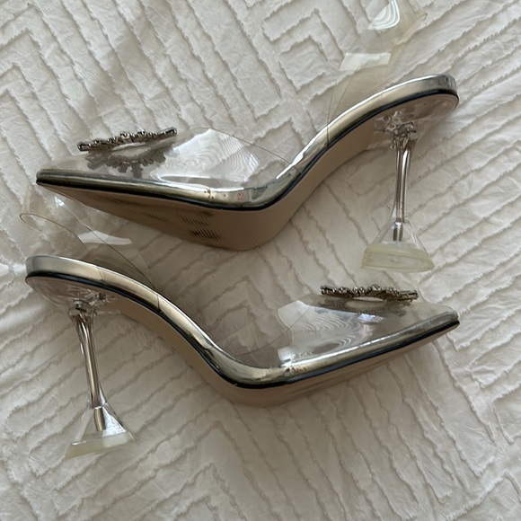 clear rhinestone heels - Picture 3 of 6